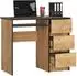 RAUMHIRSCH Schreibtisch 90cm, 3 Schubladen, Tastaturauszug, Eiche Craft (800001457784)