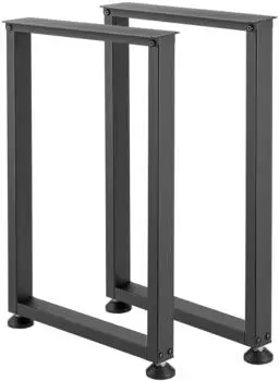 VEVOR Tischbeine rechteckig 740x450mm Stahl schwarz, 2er-Set (ZTCFKFX28177LQDBN001)