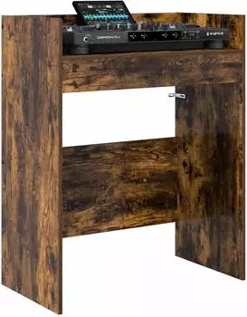 vidaXL DJ-Tisch Raucheiche 62x45x102cm Holzwerkstoff (8006760)