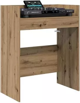 vidaXL DJ-Tisch Artisan-Eiche 62x45x102cm Holzwerkstoff (8006763)