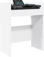 vidaXL DJ Tisch Wei&szlig; 62 x 45 x 102 cm Holzwerkstoff