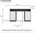 Top E Shop Ada Schreibtisch 4 Schubladen, Schrank & Regal, 125x55x75cm, weiß/anthrazit