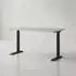 KADIMA DESIGN Stuttgart höhenverstellbarer Schreibtisch 140x80cm, 68-91cm, Kaschmir/schwarz, C-Fuß