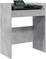 vidaXL DJ Tisch Betongrau 82 x 45 x 102 cm Holzwerkstoff