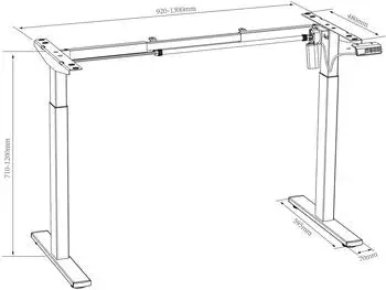 VCM Lona elektrisch h&ouml;henverstellbarer Schreibtisch 140x80cm, wei&szlig;/Sonoma-Eiche