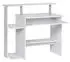 KADIMA DESIGN WL1.153 Schreibtisch weiß, 94x90,5x48,5cm, Tastaturauszug, Druckerablage (WL1.153)