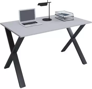 VCM Lona X Schreibtisch 140x80cm, schwarz/grau