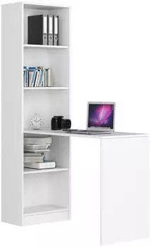 RAUMHIRSCH SMART Schreibtisch mit Schrankregal, wei&szlig;, 180x125cm (800001523133)