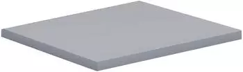 VCM Lona Eckplatte Schreibtisch 50x50cm, grau