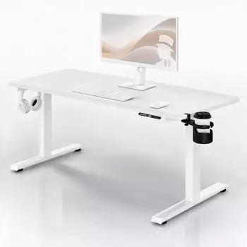 Jan Nowak ARIA h&ouml;henverstellbarer Schreibtisch, wei&szlig;, 160x80cm