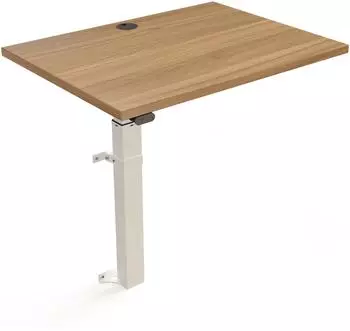 STIER Steh-Tisch 501-9 elektrisch h&ouml;henverstellbar 80x60cm nussbaum (907785)