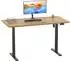 VCM Lona Schreibtisch elektrisch höhenverstellbar 110x80cm, schwarz/Honigeiche