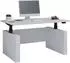 VCM Salia elektrisch höhenverstellbarer Schreibtisch 140x80cm, weiß