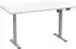 VCM E-Lona höhenverstellbarer Schreibtisch 140x80cm, weiß/silber