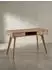 KADIMA DESIGN Schreibtisch skandinavisch 120x55x77cm, 2 Schubladen, Eichenbeine