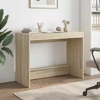 vidaXL Bett-Schreibtisch Sonoma-Eiche Holzwerkstoff 100x45x75cm