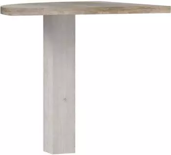 Forte Duro Schreibtischplatte, Pinie wei&szlig; / Eiche antik, 80x80cm (58806631-0)