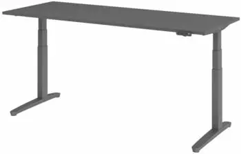 HJH Office Sitz-Steh-Schreibtisch VXBHM20 elektrisch höhenverstellbar 200x80cm graphit (VXBHM20/GG)