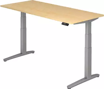 Hammerbacher Ergonomic Aktiv XBHM19 elektrisch h&ouml;henverstellbarer Sitz-Steh-Schreibtisch
