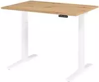 Hammerbacher Schreibtisch XMKA 12, asteiche / wei&szlig;, elektrisch...