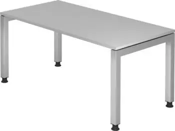 Hammerbacher Ergonomic Plus J-Serie VJS16/5/S Schreibtisch 160x80cm grau/silber