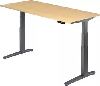 Hammerbacher Ergonomic Aktiv XBHM19 elektrisch h&ouml;henverstellbarer Sitz-Steh-Schreibtisch