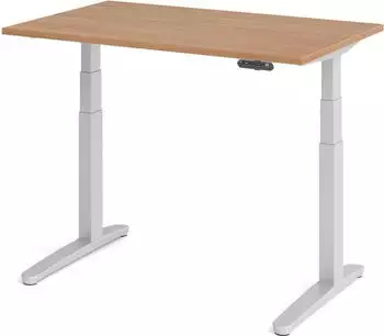 Hammerbacher Ergonomic Aktiv XBHM12 elektrisch h&ouml;henverstellbarer Sitz-Steh-Schreibtisch
