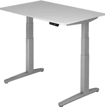 Hammerbacher Ergonomic Aktiv XBHM12 elektrisch h&ouml;henverstellbarer Sitz-Steh-Schreibtisch