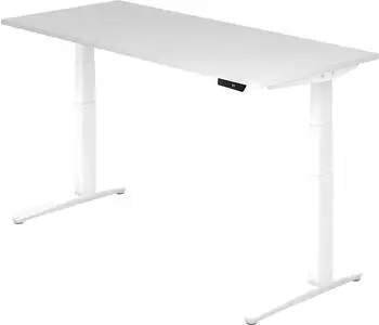 Hammerbacher Ergonomic Aktiv XBHM19 elektrisch h&ouml;henverstellbarer Sitz-Steh-Schreibtisch