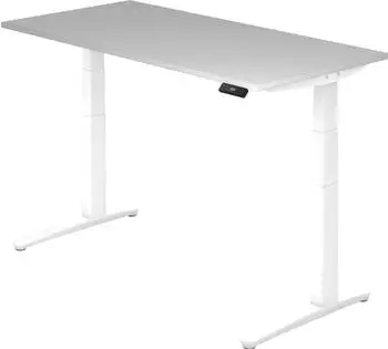 Hammerbacher Ergonomic Aktiv XBHM16 elektrisch h&ouml;henverstellbarer Sitz-Steh-Schreibtisch
