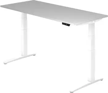 Hammerbacher Ergonomic Aktiv XBHM19 elektrisch h&ouml;henverstellbarer Sitz-Steh-Schreibtisch
