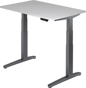 Hammerbacher Ergonomic Aktiv XBHM12 elektrisch h&ouml;henverstellbarer Sitz-Steh-Schreibtisch