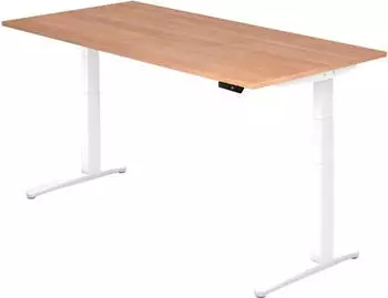 Hammerbacher Ergonomic Aktiv XBHM12 elektrisch h&ouml;henverstellbarer Sitz-Steh-Schreibtisch