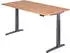 Hammerbacher Ergonomic Aktiv XBHM12 elektrisch höhenverstellbarer Sitz-Steh-Schreibtisch