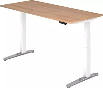 Hammerbacher Ergonomic Aktiv XBHM19 elektrisch h&ouml;henverstellbarer Sitz-Steh-Schreibtisch
