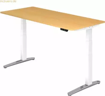 Hammerbacher Ergonomic Aktiv XBHM19 elektrisch h&ouml;henverstellbarer Sitz-Steh-Schreibtisch