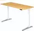 Hammerbacher Ergonomic Aktiv XBHM19 elektrisch höhenverstellbarer Sitz-Steh-Schreibtisch