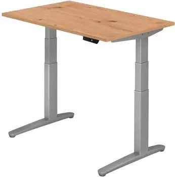 Hammerbacher Ergonomic Aktiv XBHM12 elektrisch h&ouml;henverstellbarer Sitz-Steh-Schreibtisch