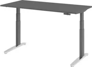 Hammerbacher Ergonomic Aktiv XBHM16 elektrisch h&ouml;henverstellbarer Sitz-Steh-Schreibtisch