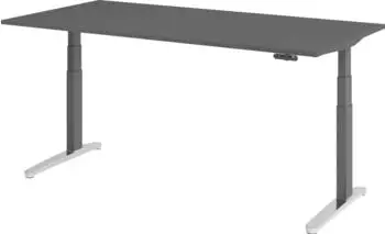 Hammerbacher Ergonomic Aktiv XBHM12 elektrisch h&ouml;henverstellbarer Sitz-Steh-Schreibtisch