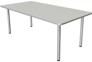 Kerkmann Prime Schreibtisch 200x100cm grau/silber (11040911)