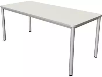 Kerkmann Prime Schreibtisch 180x80cm wei&szlig;/silber (11040710)