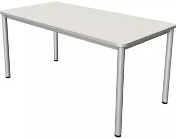 Kerkmann Prime Schreibtisch 160x80cm wei&szlig;/silber (11040610)