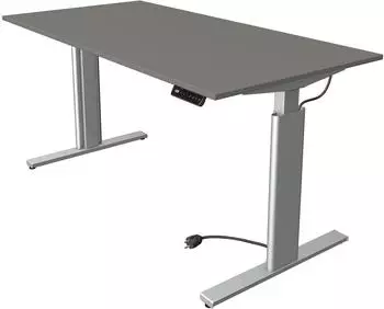 Kerkmann Move 3 elektrisch h&ouml;henverstellbarer Sitz-Steh-Schreibtisch 160x80cm graphit/silber (2328)