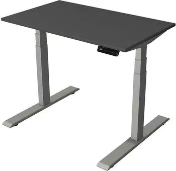 Kerkmann Smart Office elektrisch höhenverstellbarer Sitz-Steh-Schreibtisch 100x60cm anthrazit/silber (10188713)