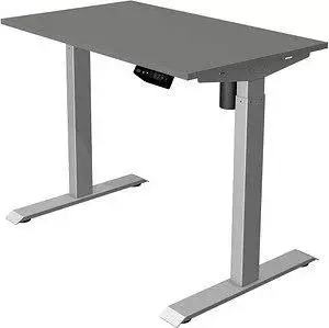 Kerkmann Move 1 elektrisch h&ouml;henverstellbarer Sitz-Steh-Schreibtisch 100x60cm graphit/silber (2263)
