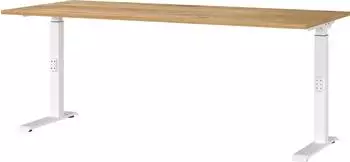 Germania 7912-242 Schreibtisch 180x80cm Eiche/wei&szlig;