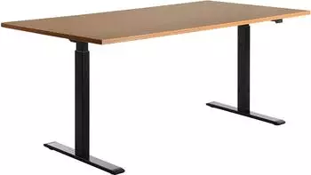 Topstar Office E-Table elektrisch h&ouml;henverstellbarer Sitz-Steh-Schreibtisch 180x80cm Buche/schwarz (TTS18080SB)