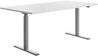 Topstar E-Table elektrisch h&ouml;henverstellbarer Schreibtisch wei&szlig; rechteckig,