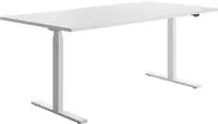 Topstar E-Table elektrisch h&ouml;henverstellbarer Schreibtisch wei&szlig; rechteckig,